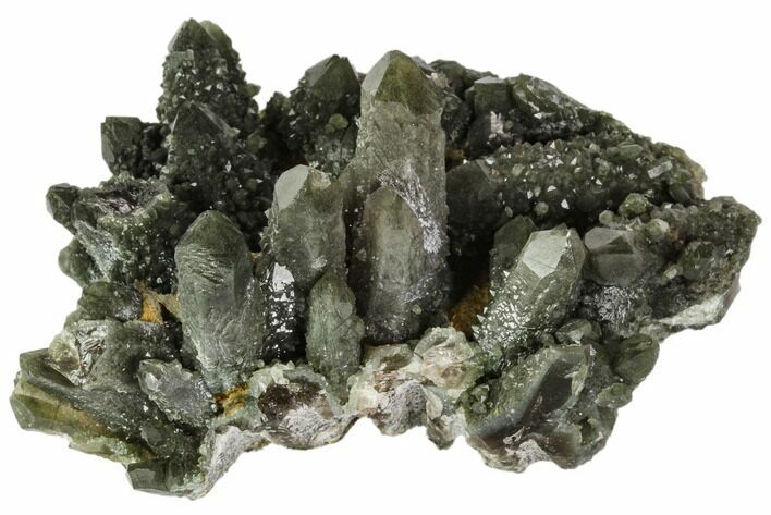 Prase Quartz Crystal Cluster - Mongolia #112368